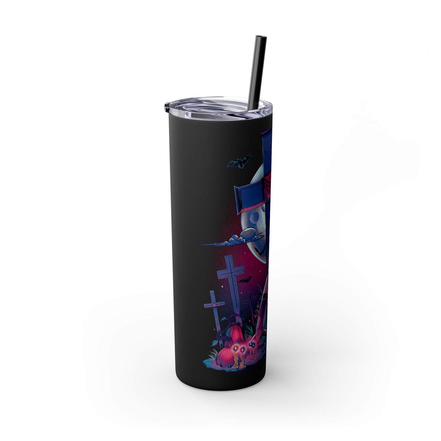 Nocturnal Nymphs - Vampire - Skinny Tumbler with Straw, 20oz