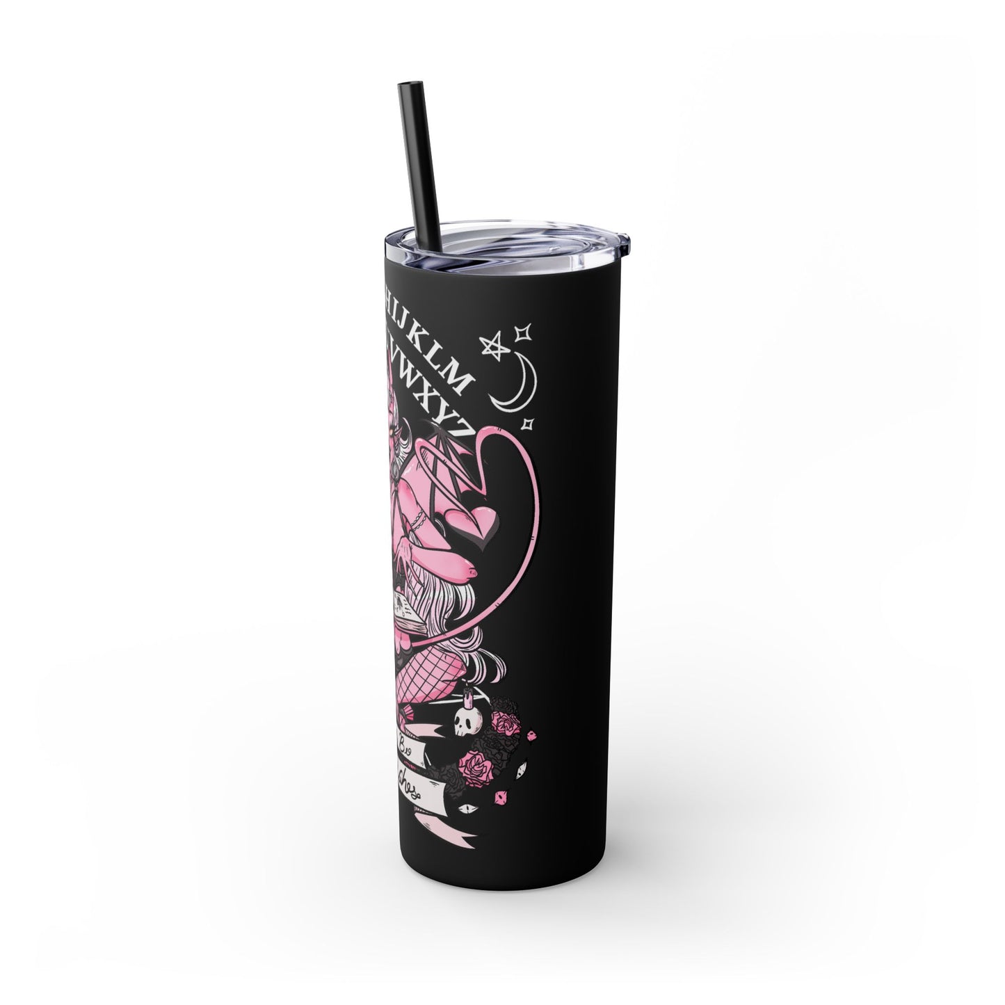 Let's Be Witches Skinny Tumbler with Straw, 20oz