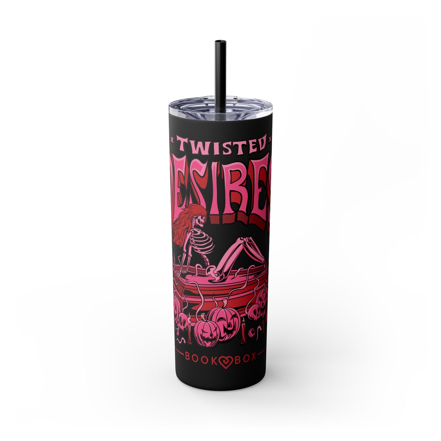 Twisted Desires Spooky Skinny Tumbler with Straw, 20oz