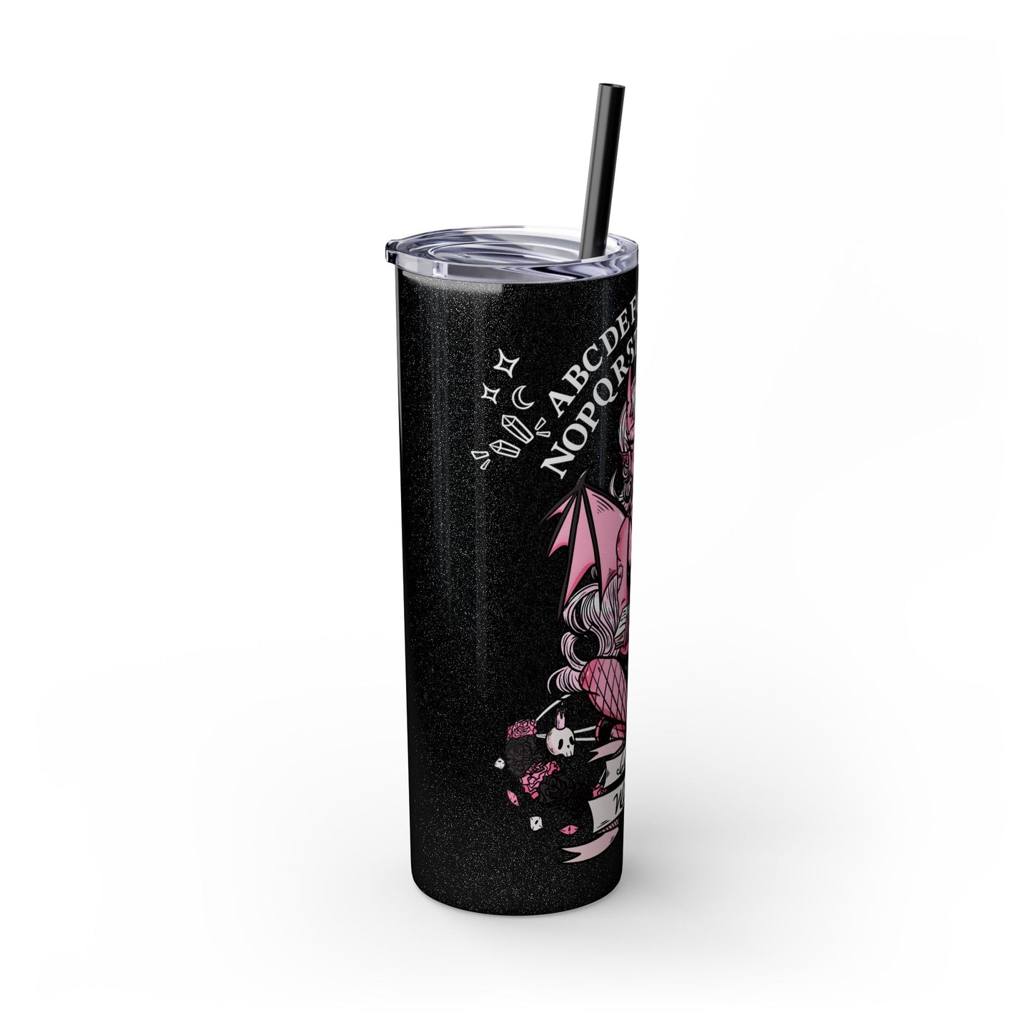 Let's Be Witches Skinny Tumbler with Straw, 20oz