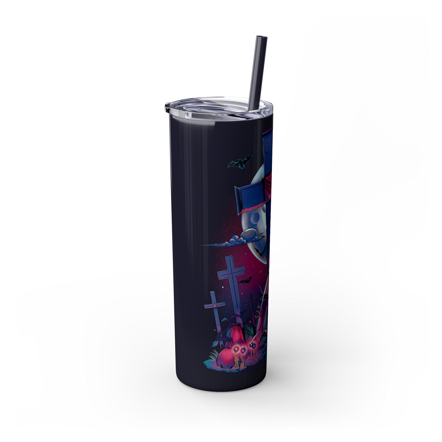 Nocturnal Nymphs - Vampire - Skinny Tumbler with Straw, 20oz