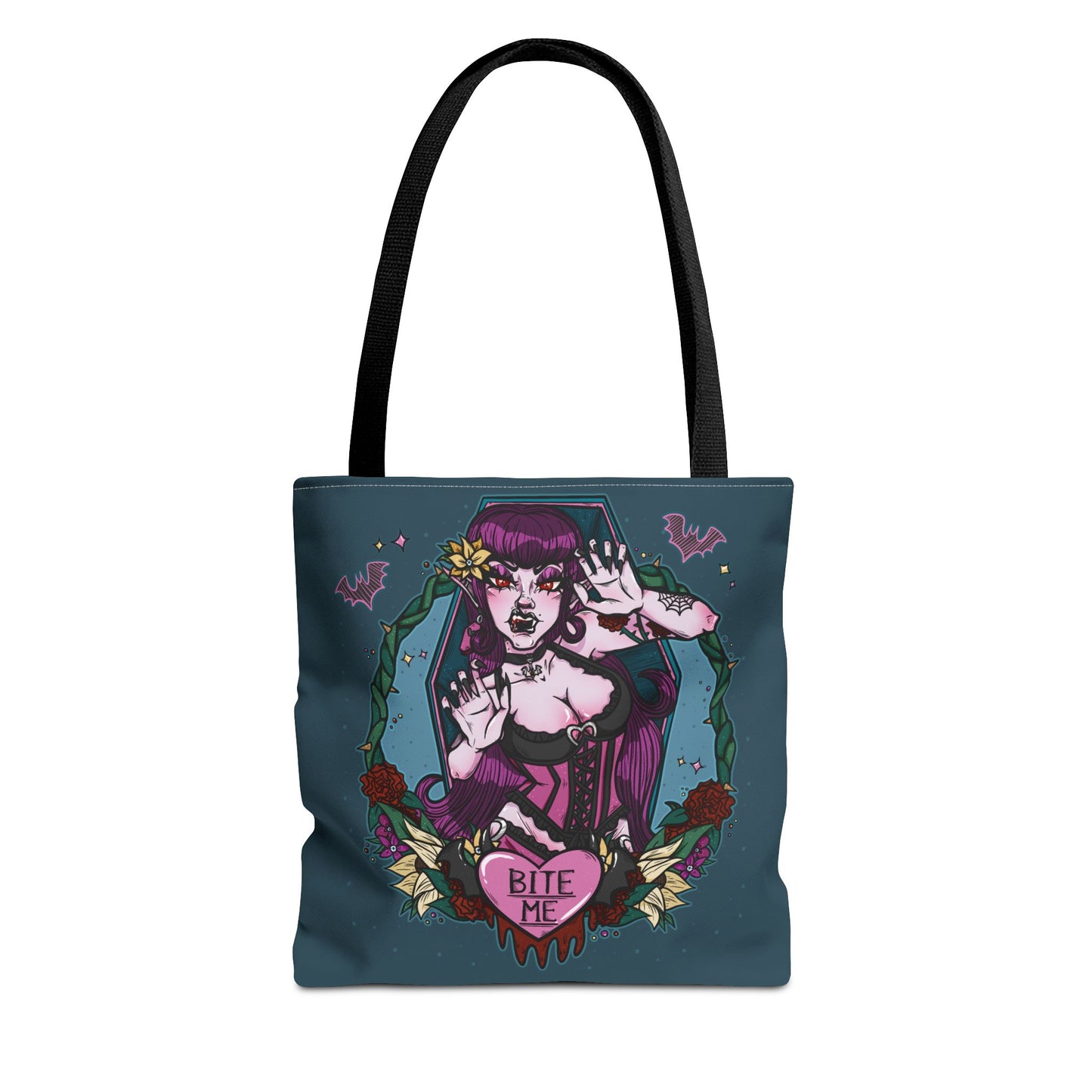 Bite Me Blue Twisted Tote