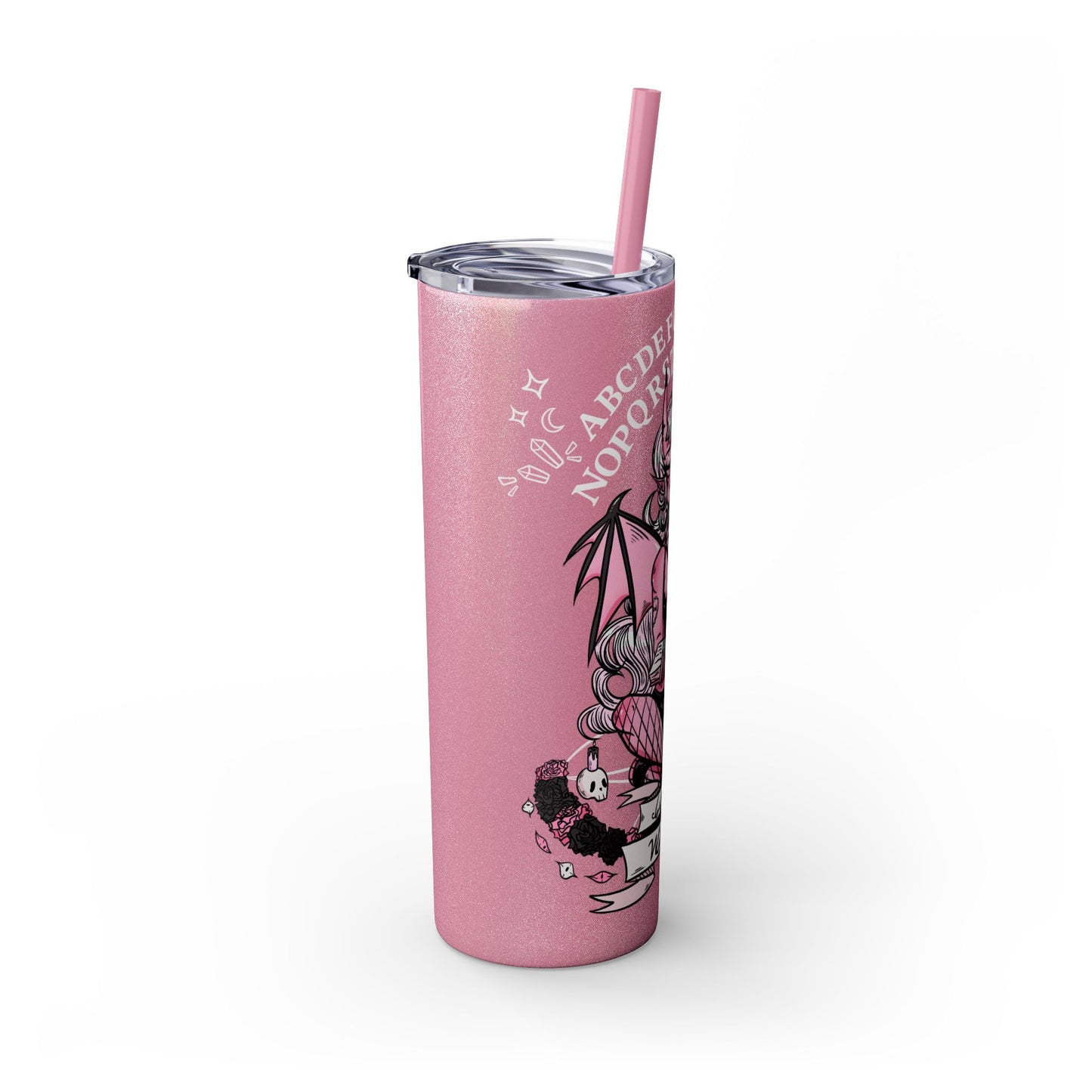 Let's Be Witches Skinny Tumbler with Straw, 20oz