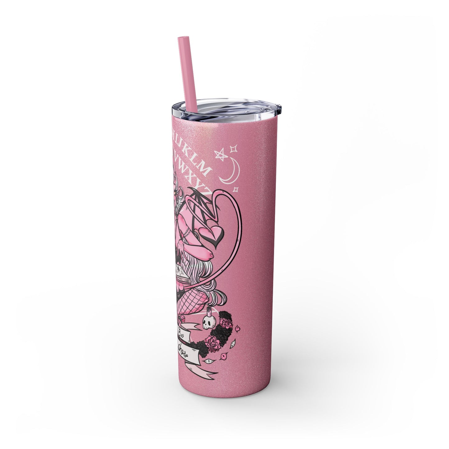 Let's Be Witches Skinny Tumbler with Straw, 20oz