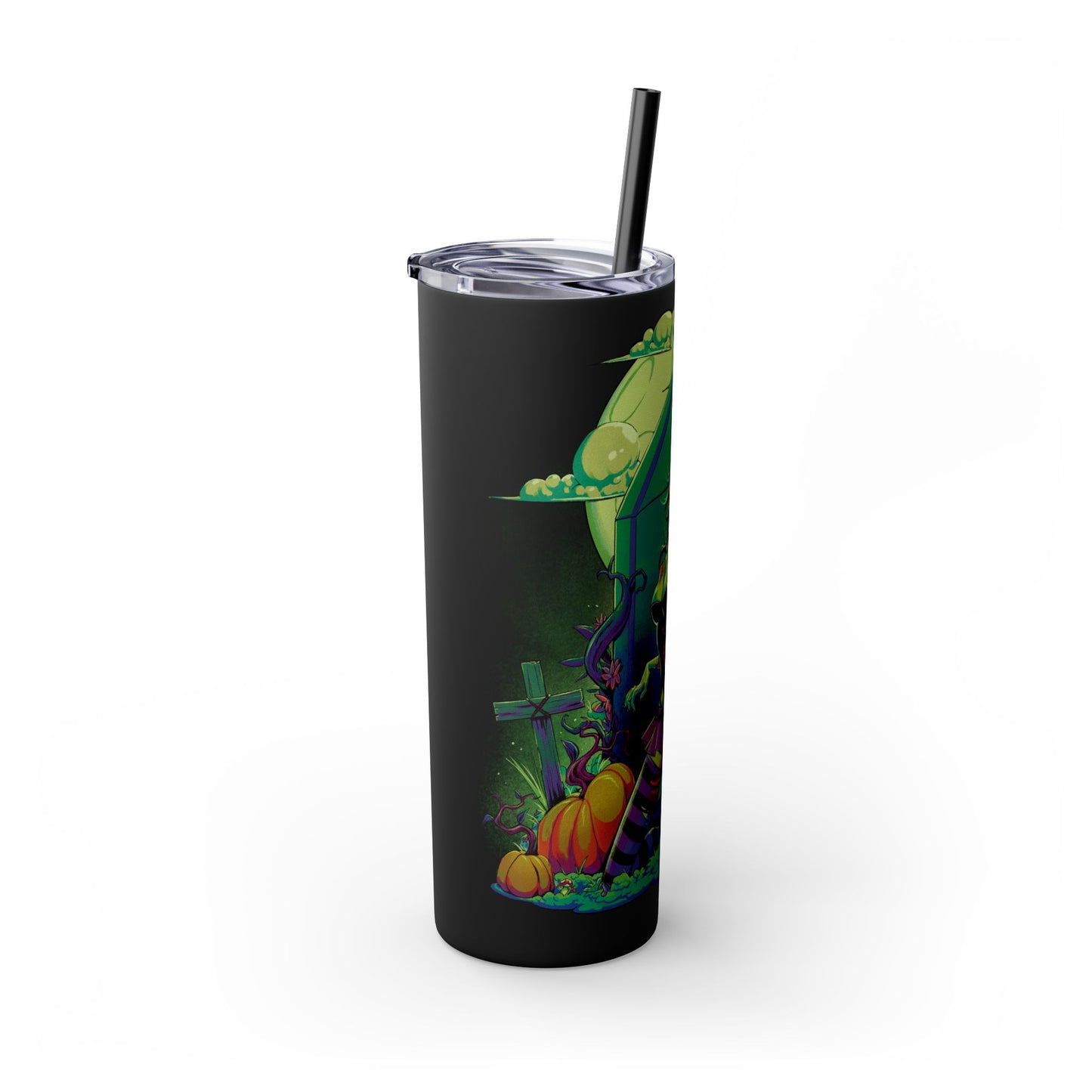 Nocturnal Nymphs - Zombie - Skinny Tumbler with Straw, 20oz