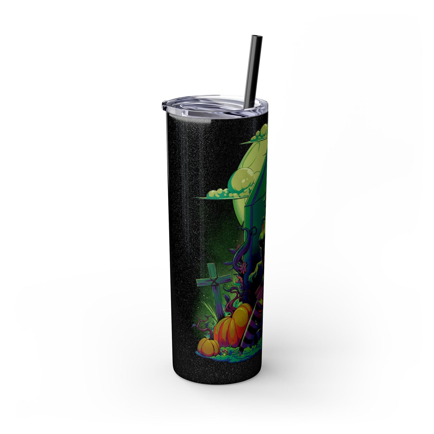 Nocturnal Nymphs - Zombie - Skinny Tumbler with Straw, 20oz