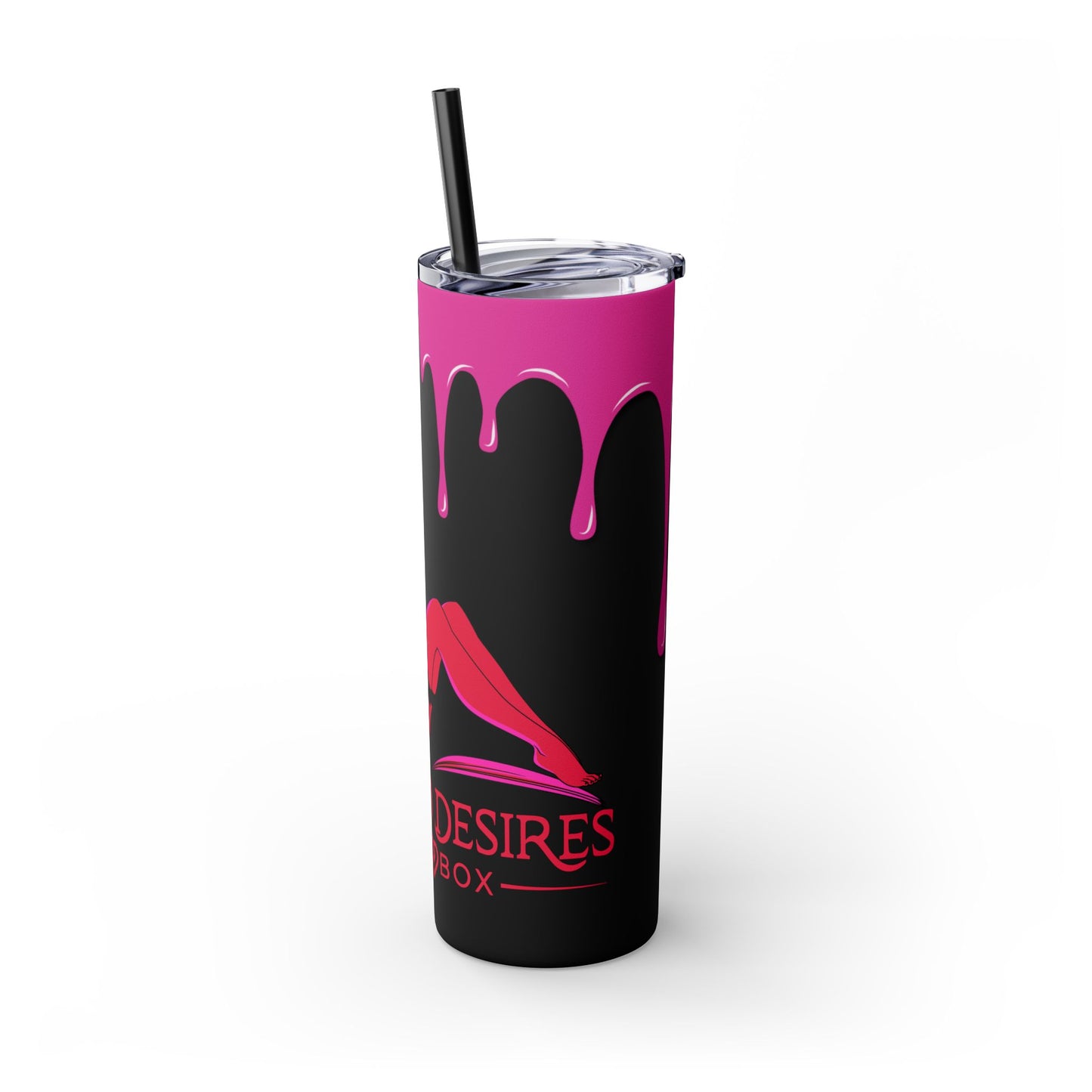 Twisted Desires Skinny Tumbler with Straw, 20oz