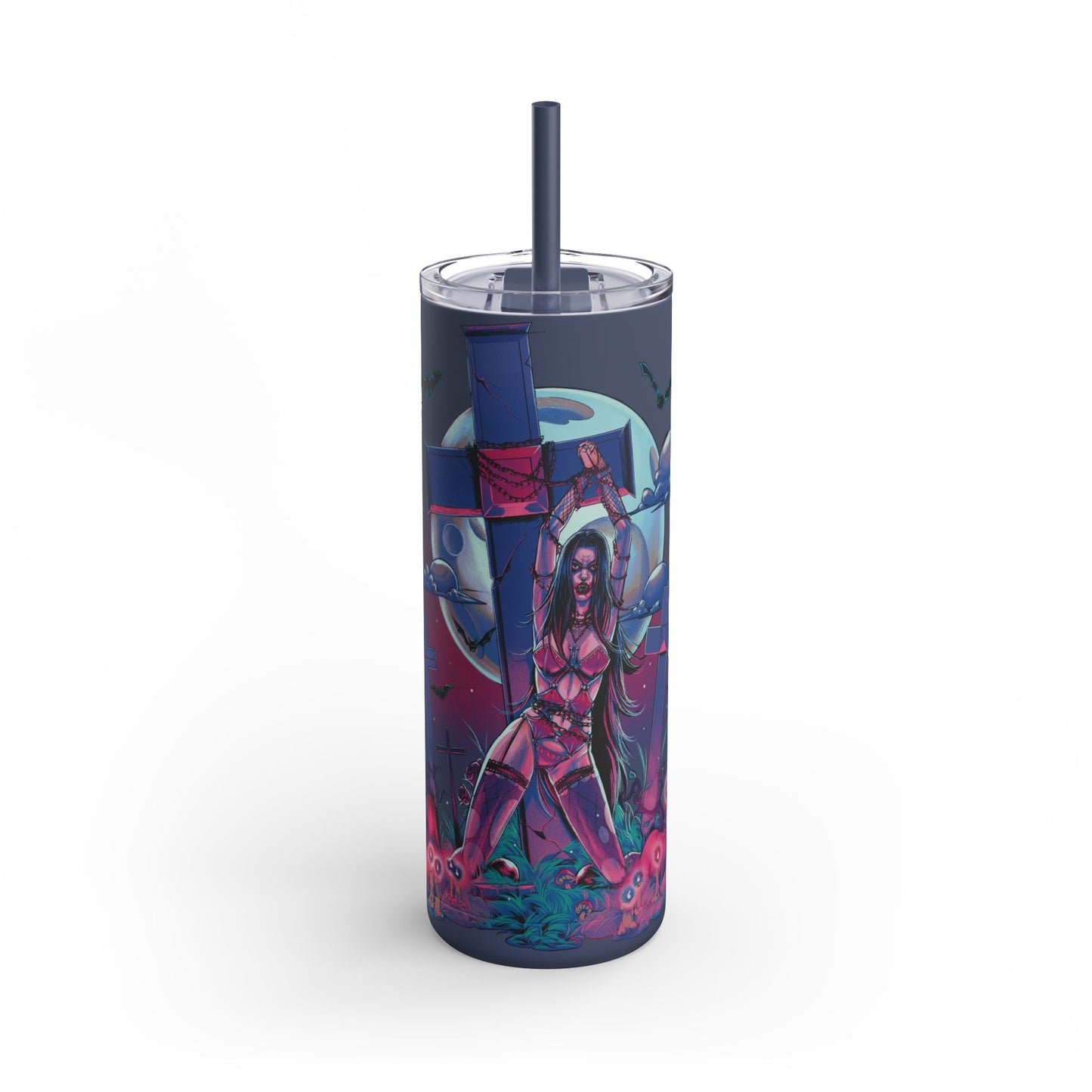 Nocturnal Nymphs - Vampire Skinny Matte Tumbler, 20oz