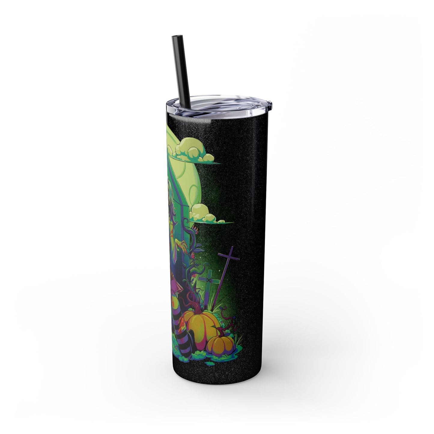 Nocturnal Nymphs - Zombie - Skinny Tumbler with Straw, 20oz