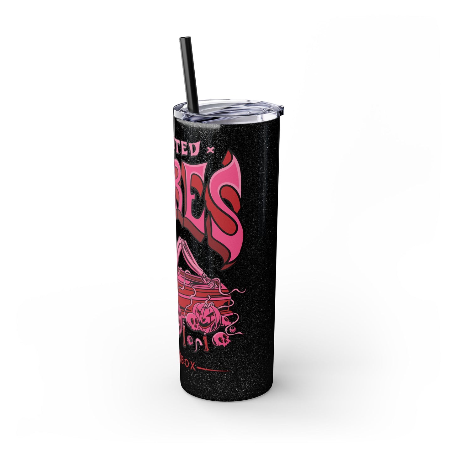 Twisted Desires Spooky Skinny Tumbler with Straw, 20oz