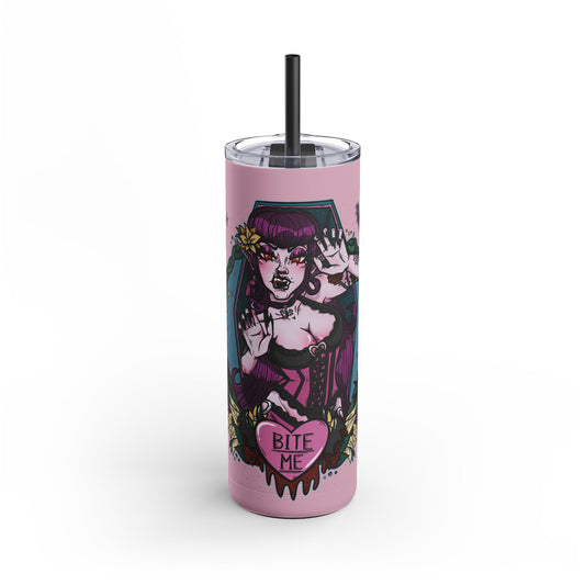 Bite Me Skinny Matte Tumbler, 20oz