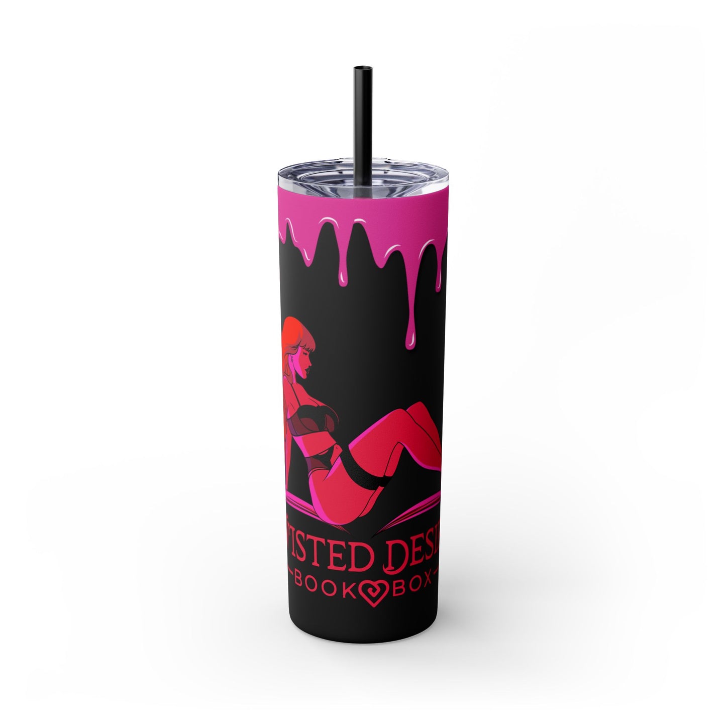 Twisted Desires Skinny Tumbler with Straw, 20oz