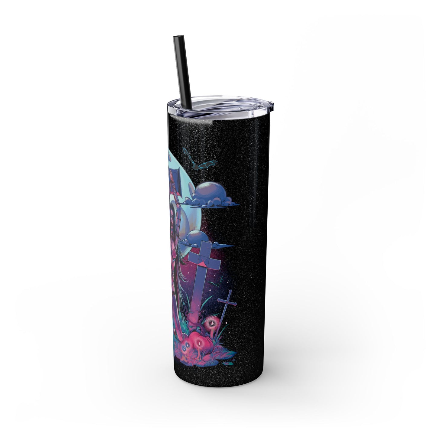 Nocturnal Nymphs - Vampire - Skinny Tumbler with Straw, 20oz