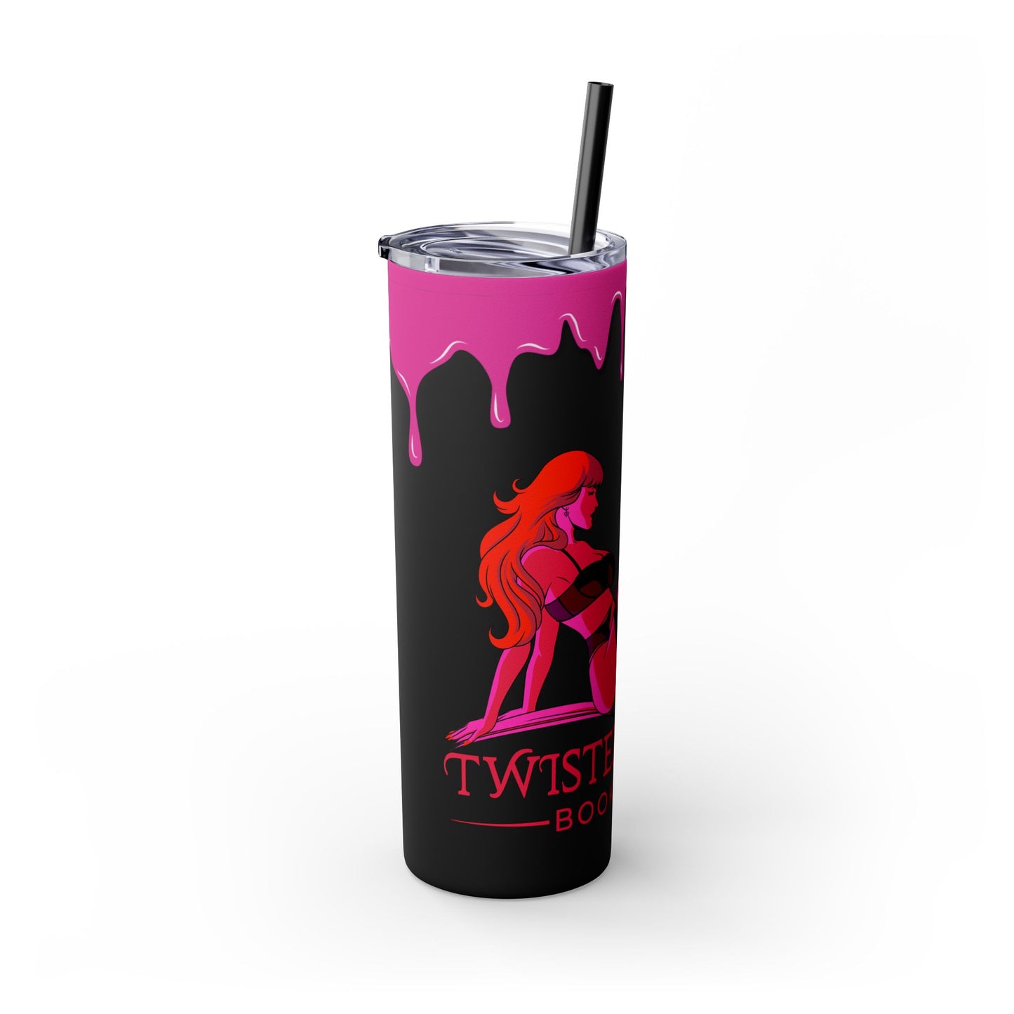 Twisted Desires Skinny Tumbler with Straw, 20oz