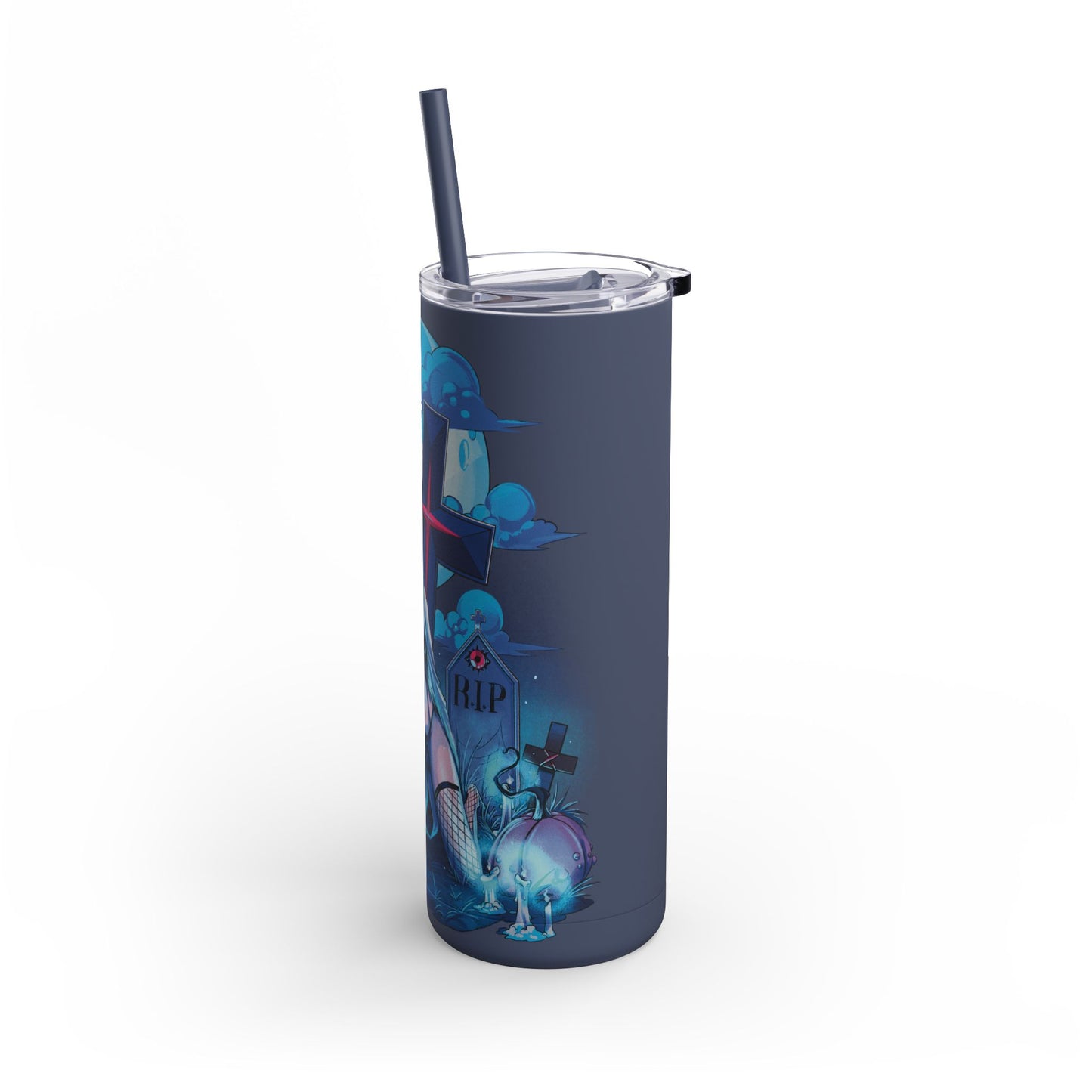 Nocturnal Nymphs - Ghost Skinny Matte Tumbler, 20oz