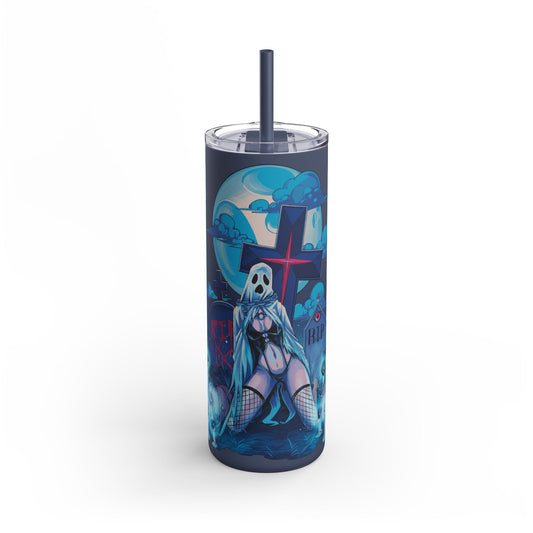 Nocturnal Nymphs - Ghost Skinny Matte Tumbler, 20oz