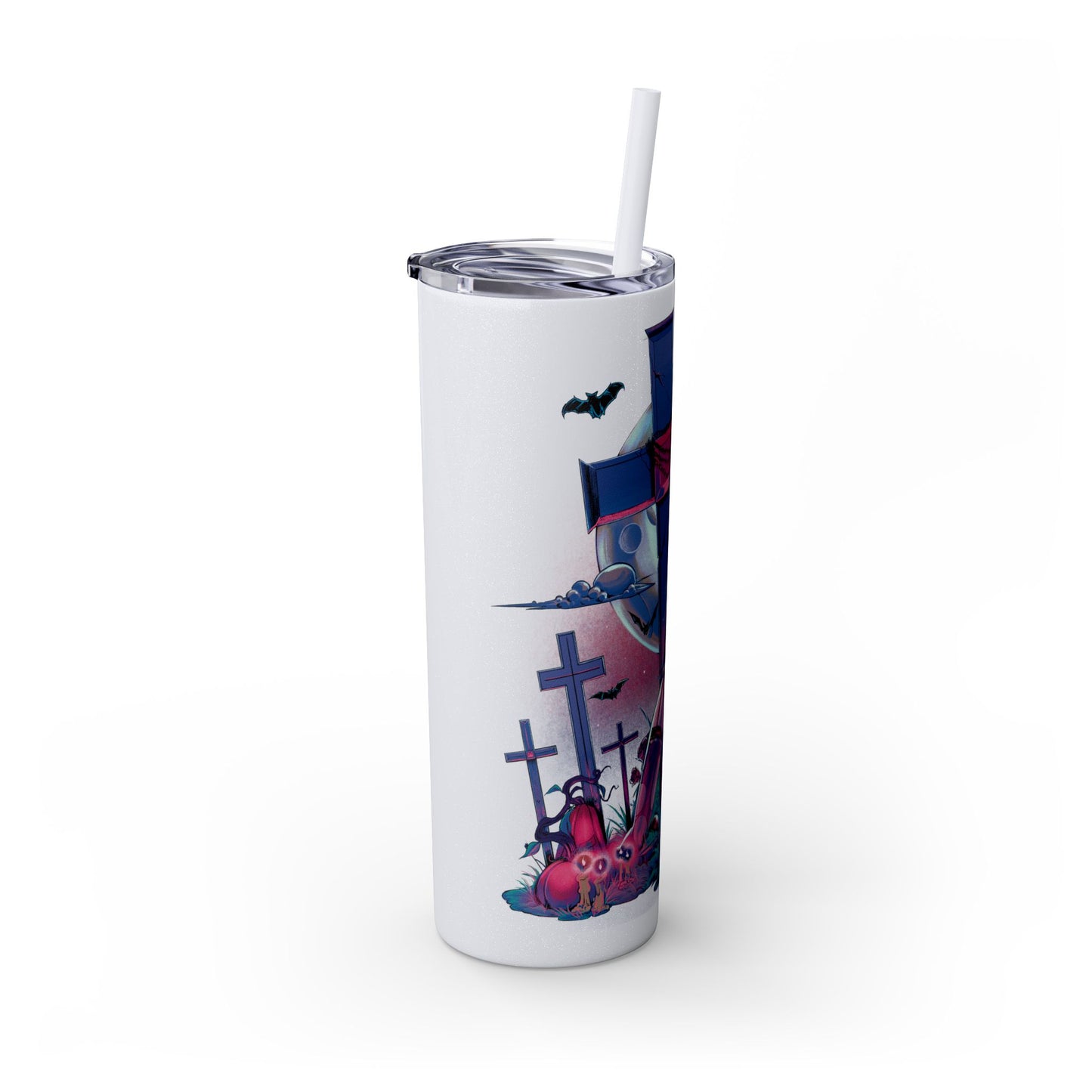 Nocturnal Nymphs - Vampire - Skinny Tumbler with Straw, 20oz