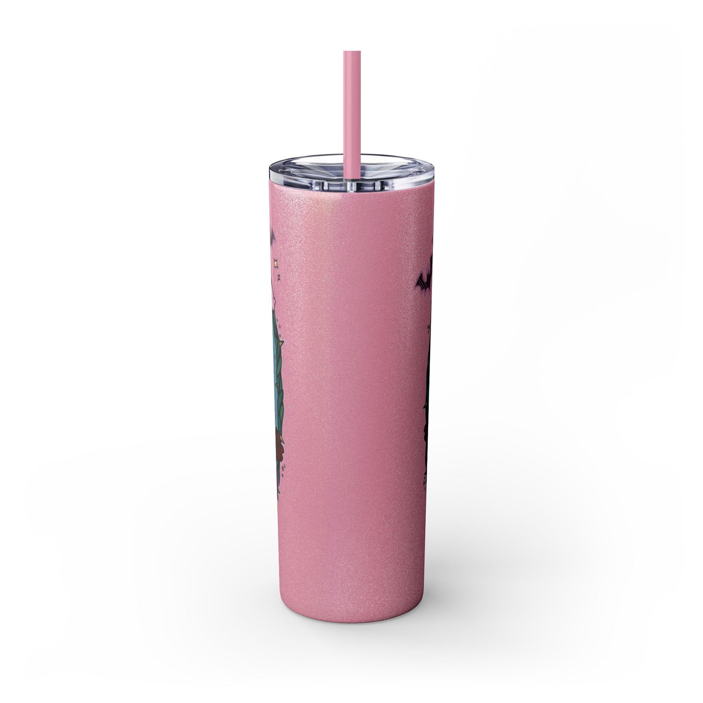 Bite Me Skinny Tumbler with Straw, 20oz