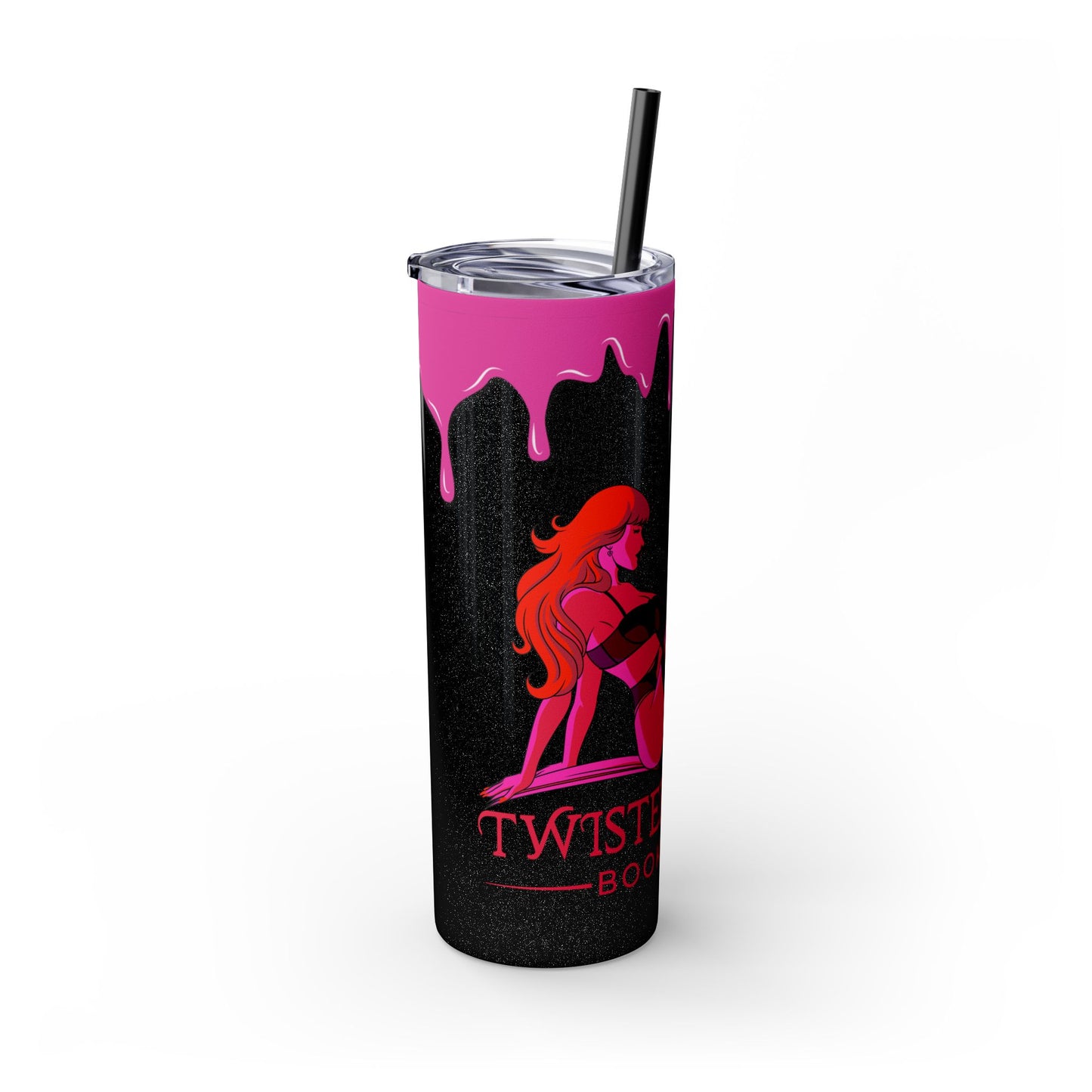 Twisted Desires Skinny Tumbler with Straw, 20oz