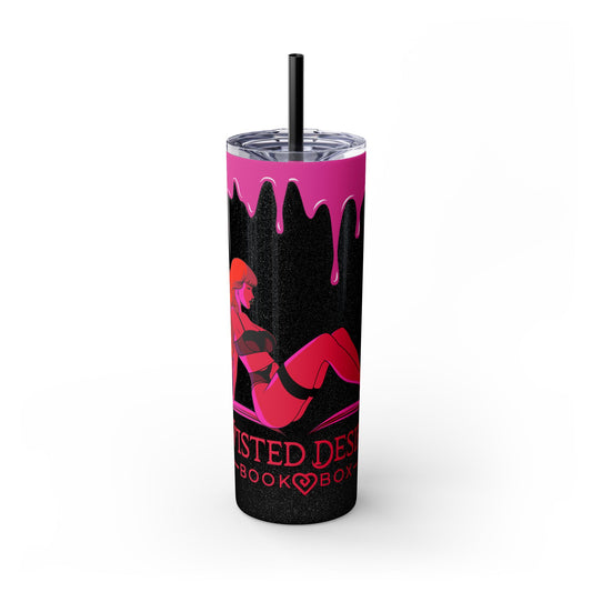 Twisted Desires Skinny Tumbler with Straw, 20oz