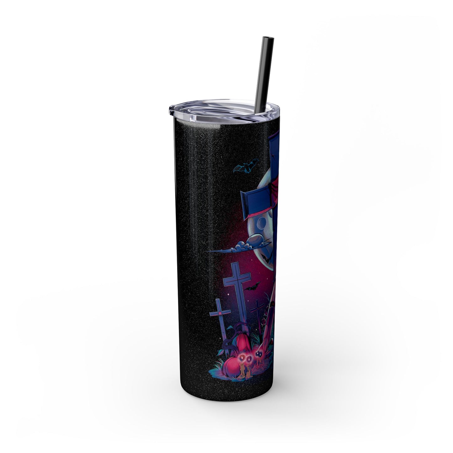 Nocturnal Nymphs - Vampire - Skinny Tumbler with Straw, 20oz